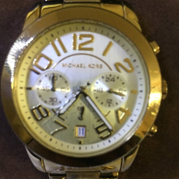 . Michael Kors Mercer Chronograph Gold-Tone Watch - Picture 2 of 6